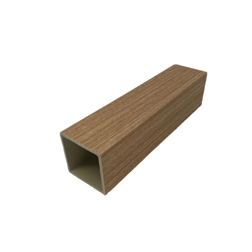 Easy Install Waterproof WPC Square Hollow Timber Tube